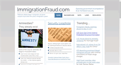 Desktop Screenshot of immigrationfraud.com